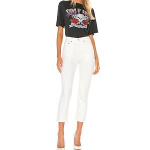 AGOLDE Riley High Rise Straight Crop Jeans